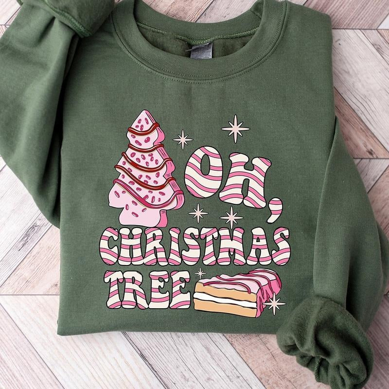 Oh Christmas Tree Crewneck Sweatshirt, Hoodie, T-shirt, Cute Christmas Gifts | PrintMintTees.com