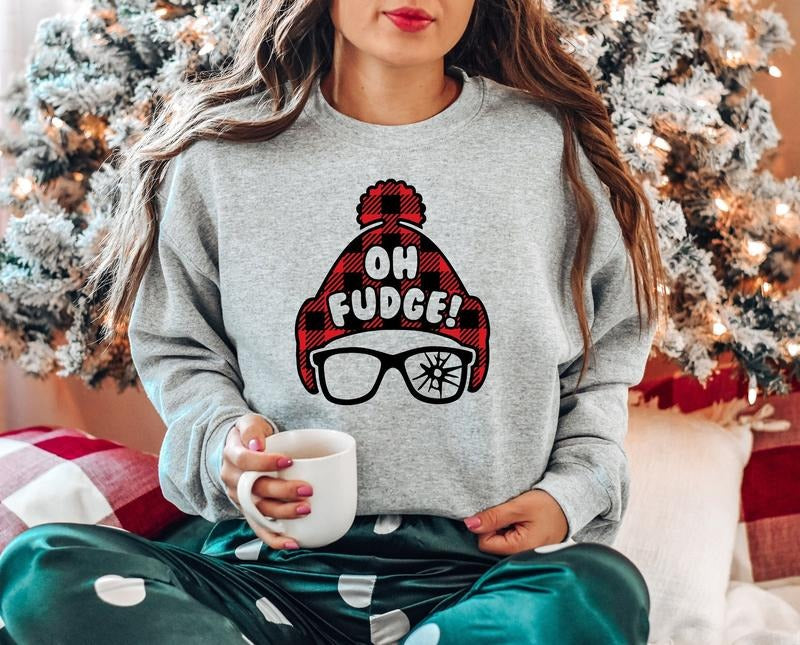 Oh Fudge Sweatshirt, Christmas Sweatshirt, Funny Christmas Shirt, Holiday Shirt, Christmas Gift, Christmas Vacation...