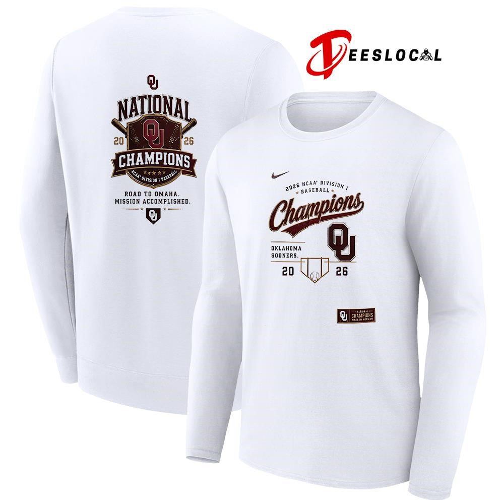 Oklahoma Baseball National Champions road to Omaha mission accomplished shirt