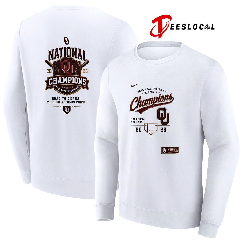 Oklahoma Baseball National Champions road to Omaha mission accomplished shirt