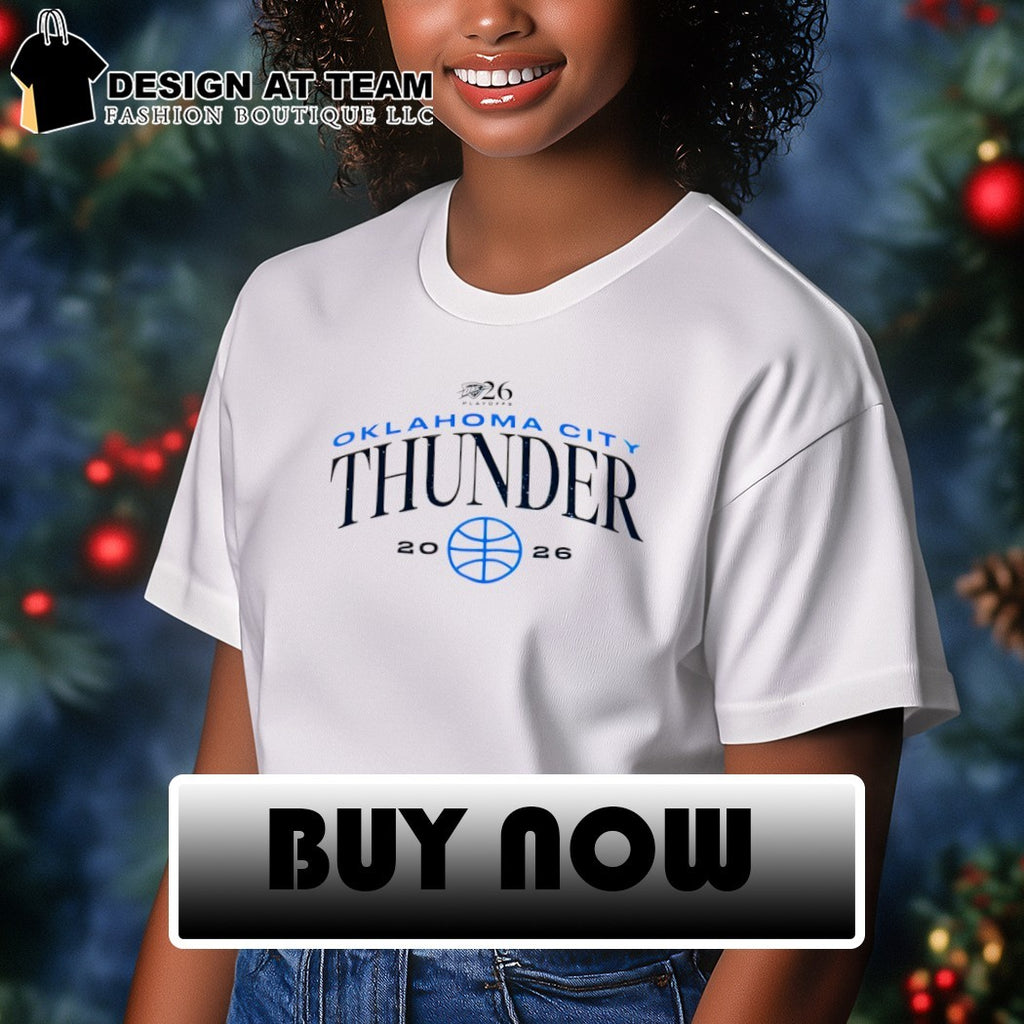 Oklahoma City Thunder Basketball Playoffs NBA 2026 logo shirt