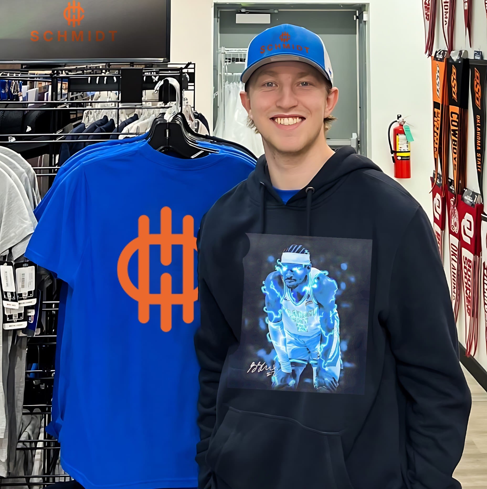 Oklahoma City Thunder Shai Gilgeous Alexander electric lighting effects vintage shirt