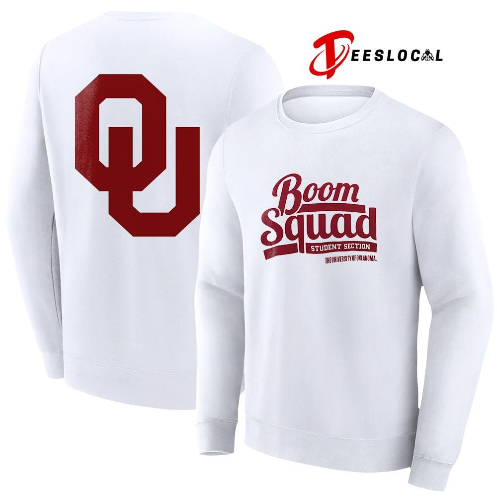 Oklahoma Soners x the University of Oklahoma x Boom Squad student section logo shirt