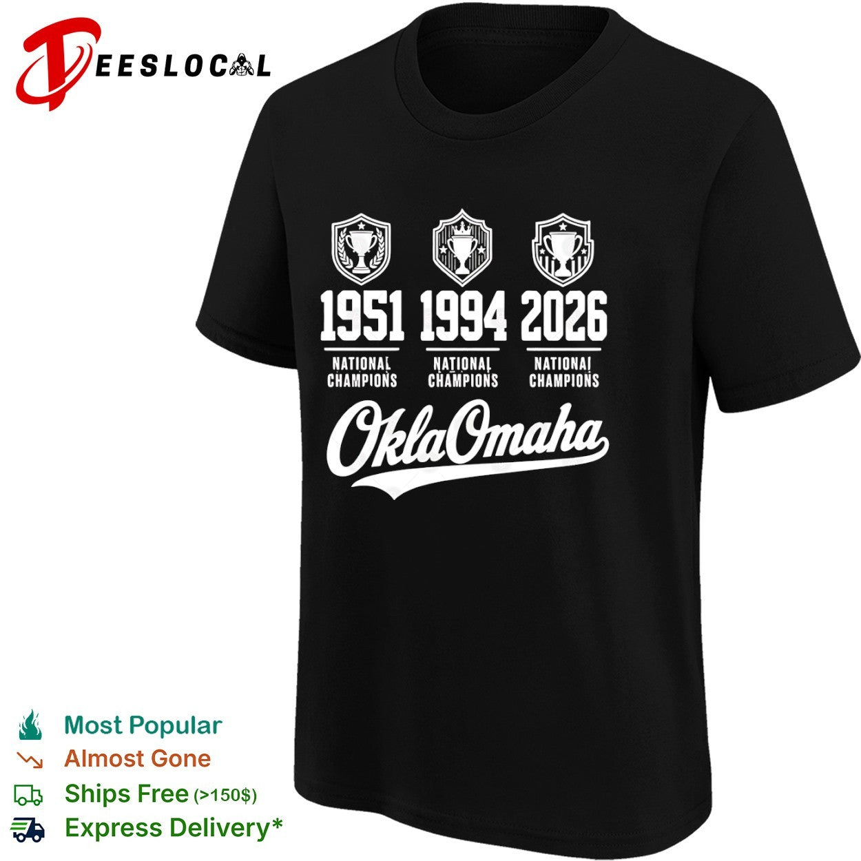 Oklahoma Sooners 1951 1994 2026 National Champions OklaOmaha College Baseball shirt