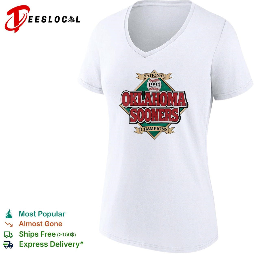 Oklahoma Sooners 1994 National Champions baseball vintage shirt