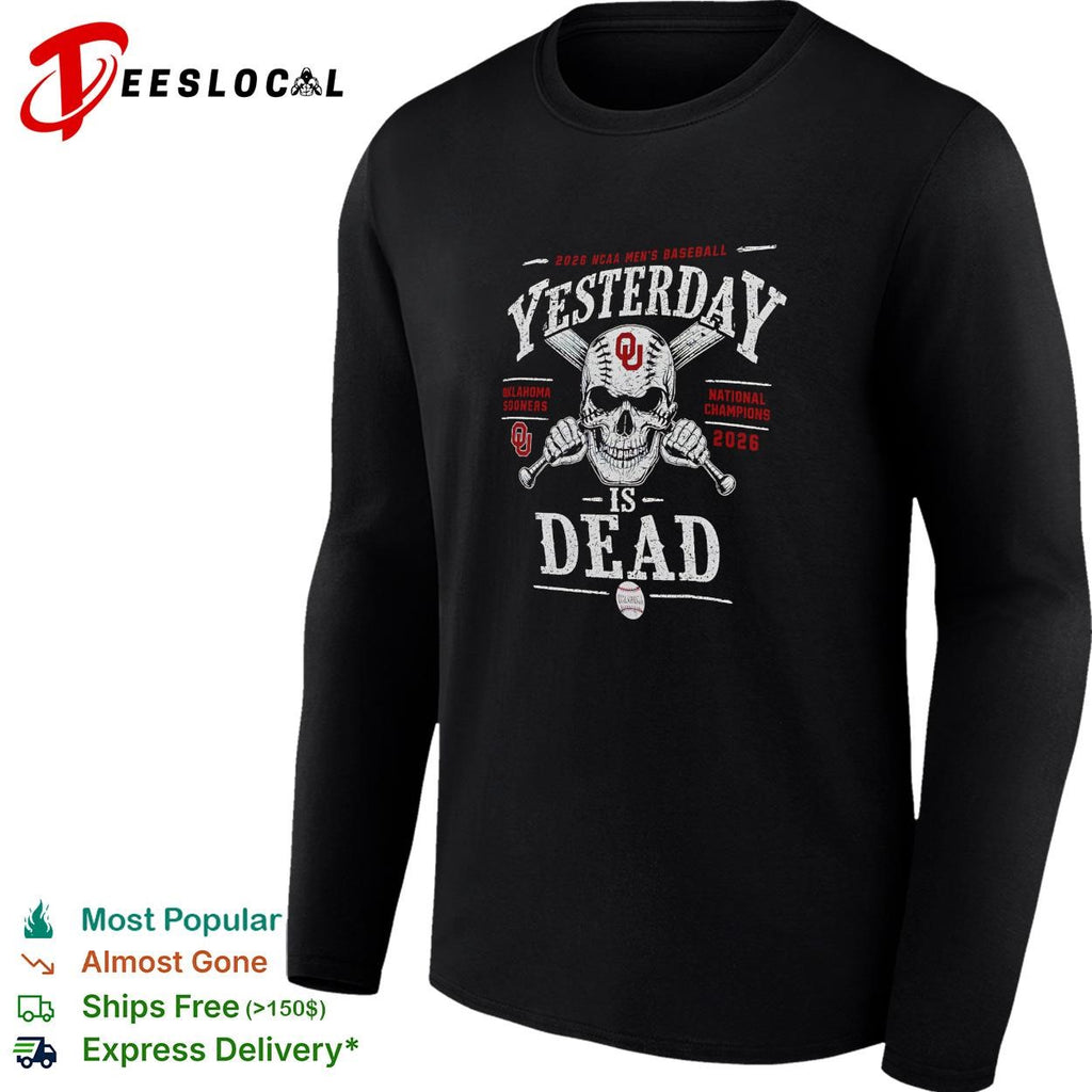 Oklahoma Sooners 2026 NCAA Men’s Baseball national champions skull and bats shirt