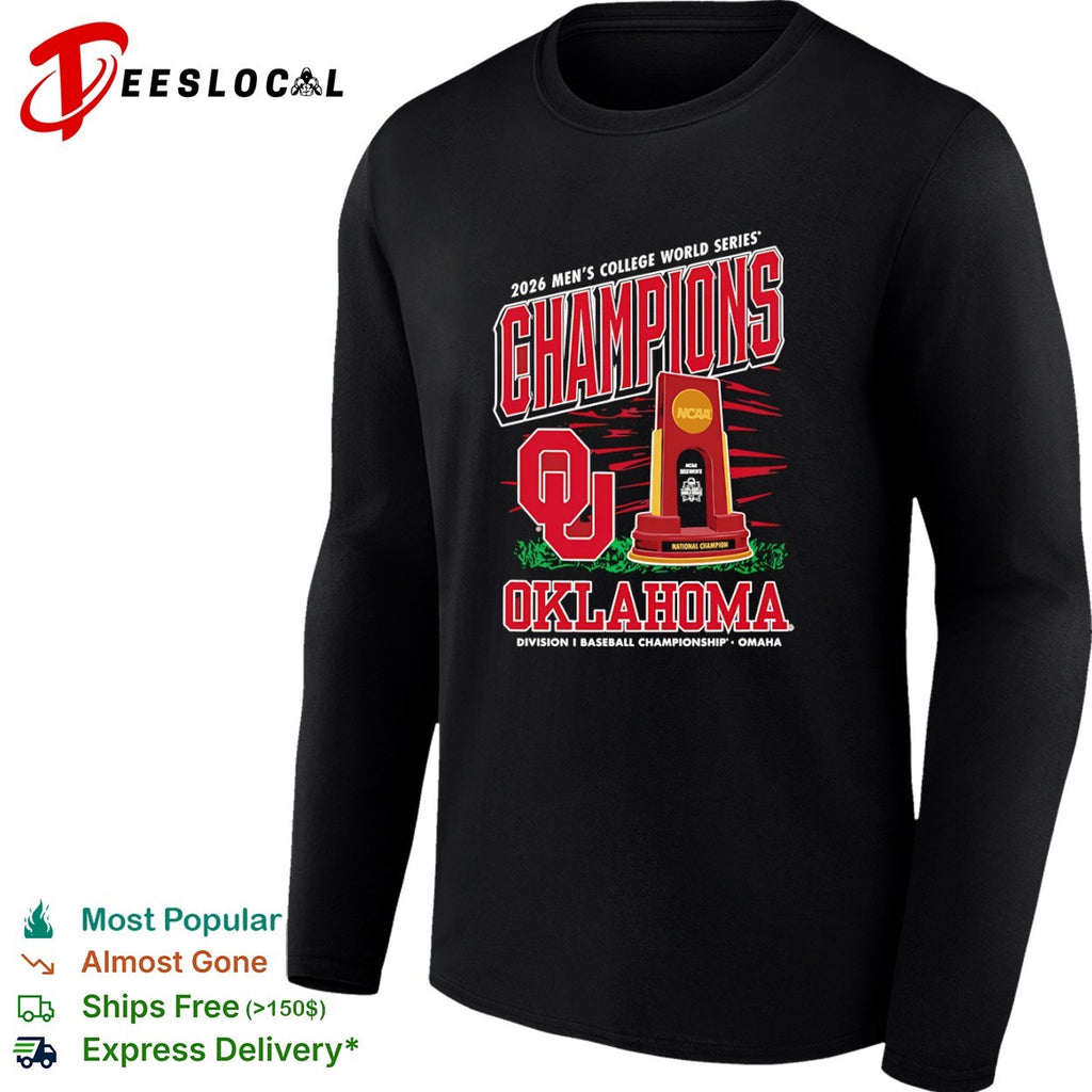 Oklahoma Sooners 2026 NCAA championship trophy shirt