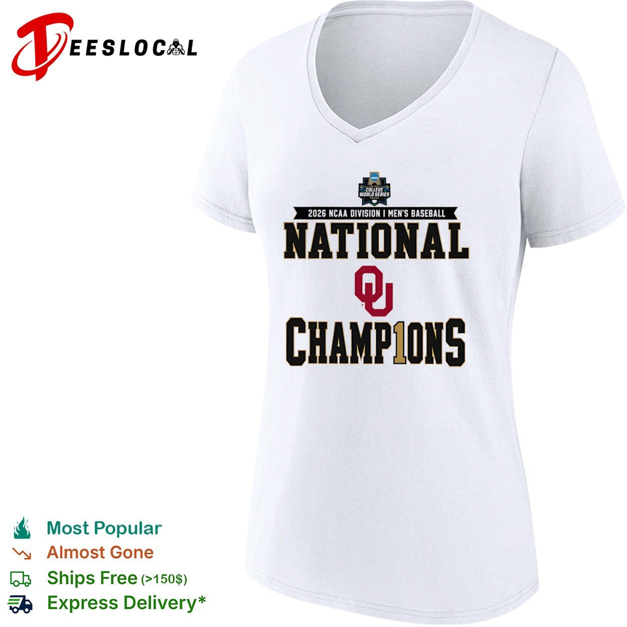 Oklahoma Sooners 2026 NCAA division I men’s baseball national champions college world series omaha shirt