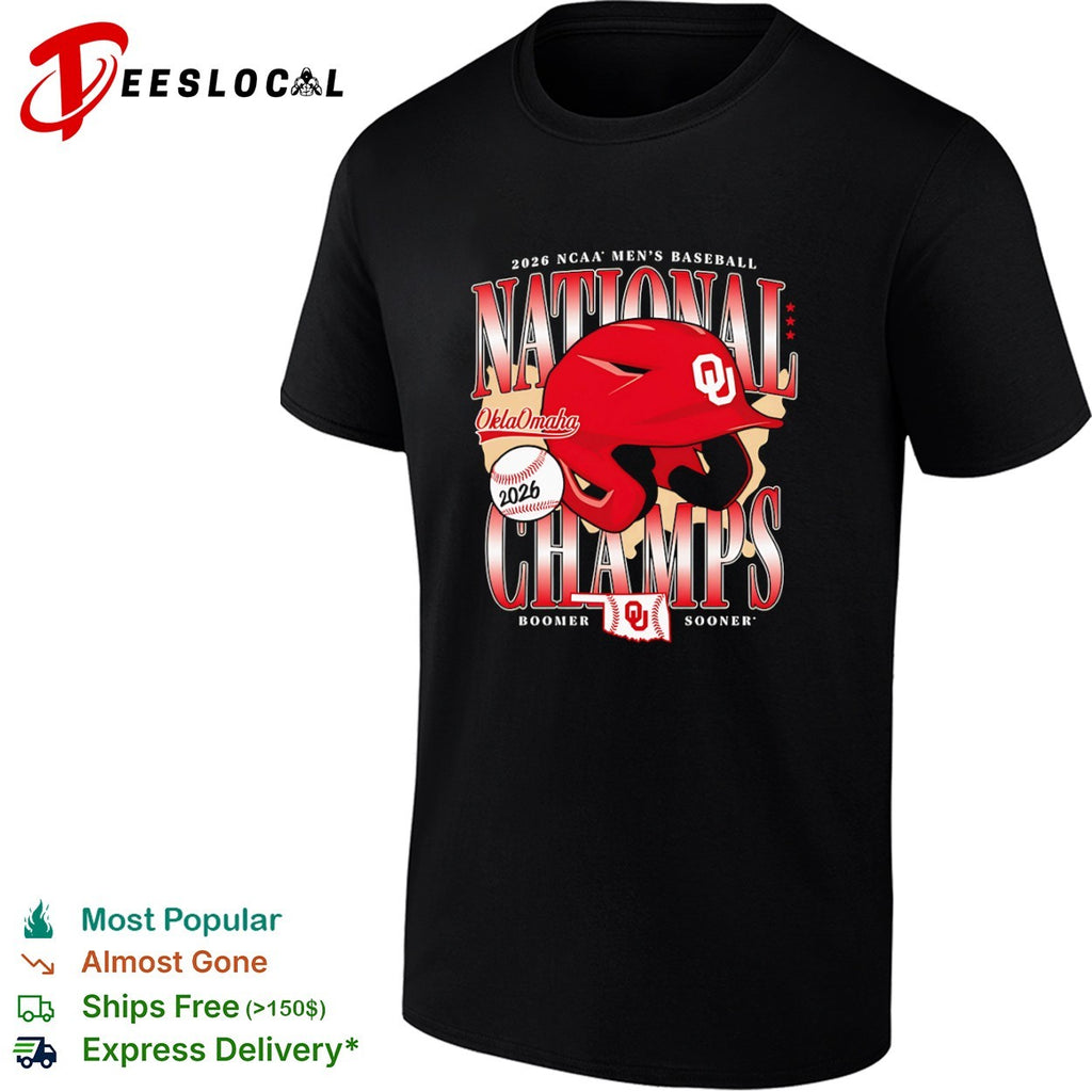 Oklahoma Sooners 2026 national champs baseball shirt