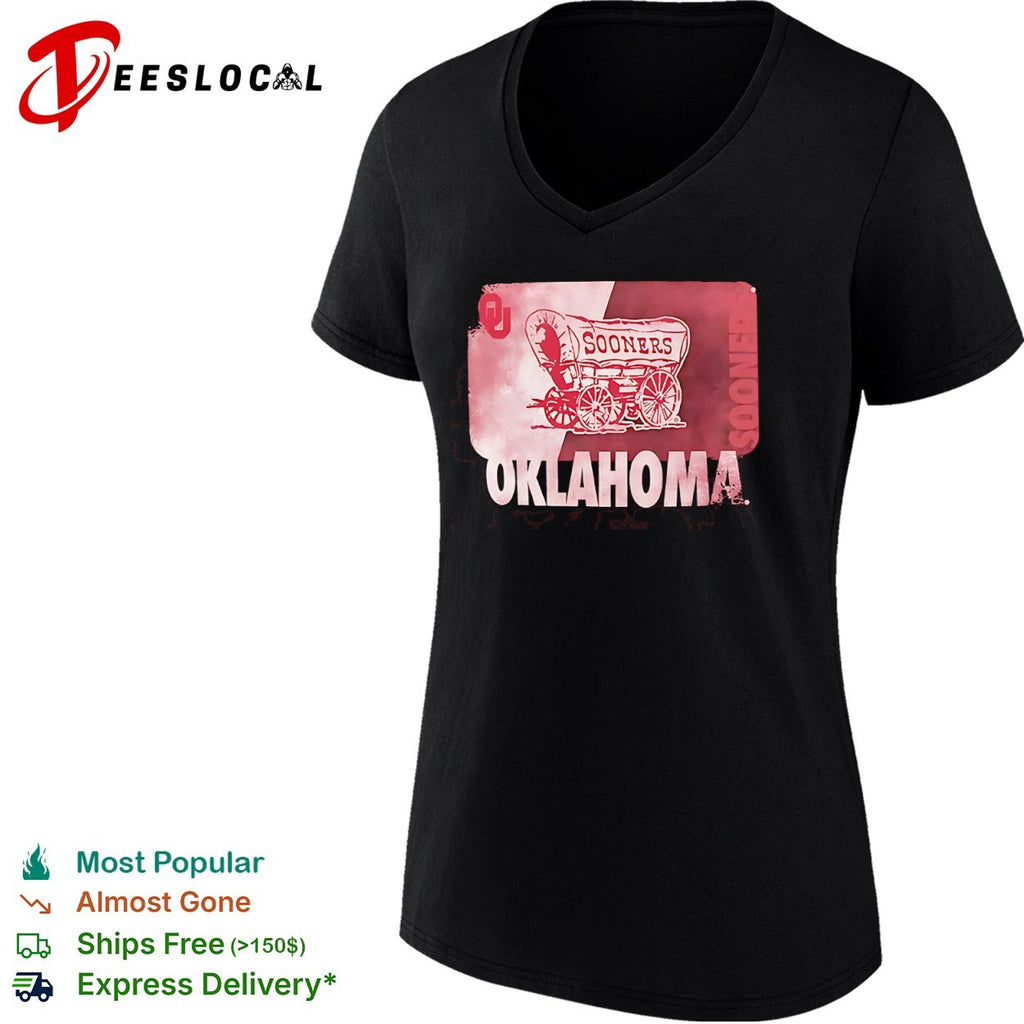 Oklahoma Sooners OU covered wagon shirt