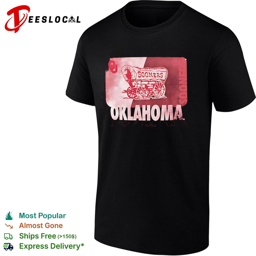 Oklahoma Sooners OU covered wagon shirt