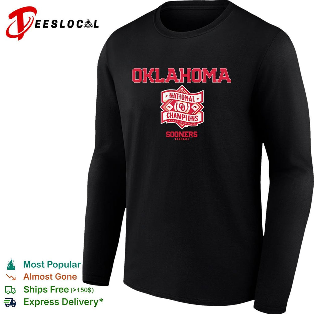 Oklahoma Sooners baseball national champions diamond logo shirt