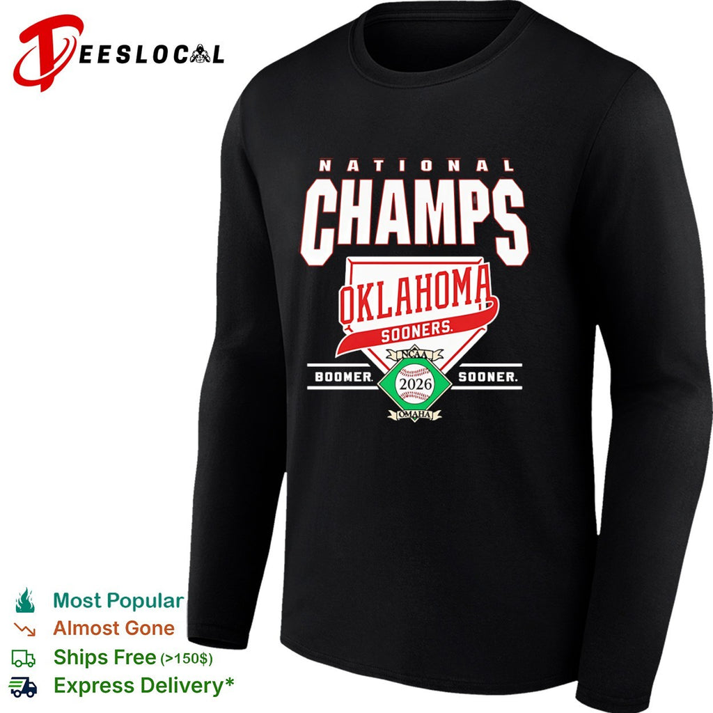Oklahoma Sooners boomer home plate national champs NCAA 2026 Omaha shirt