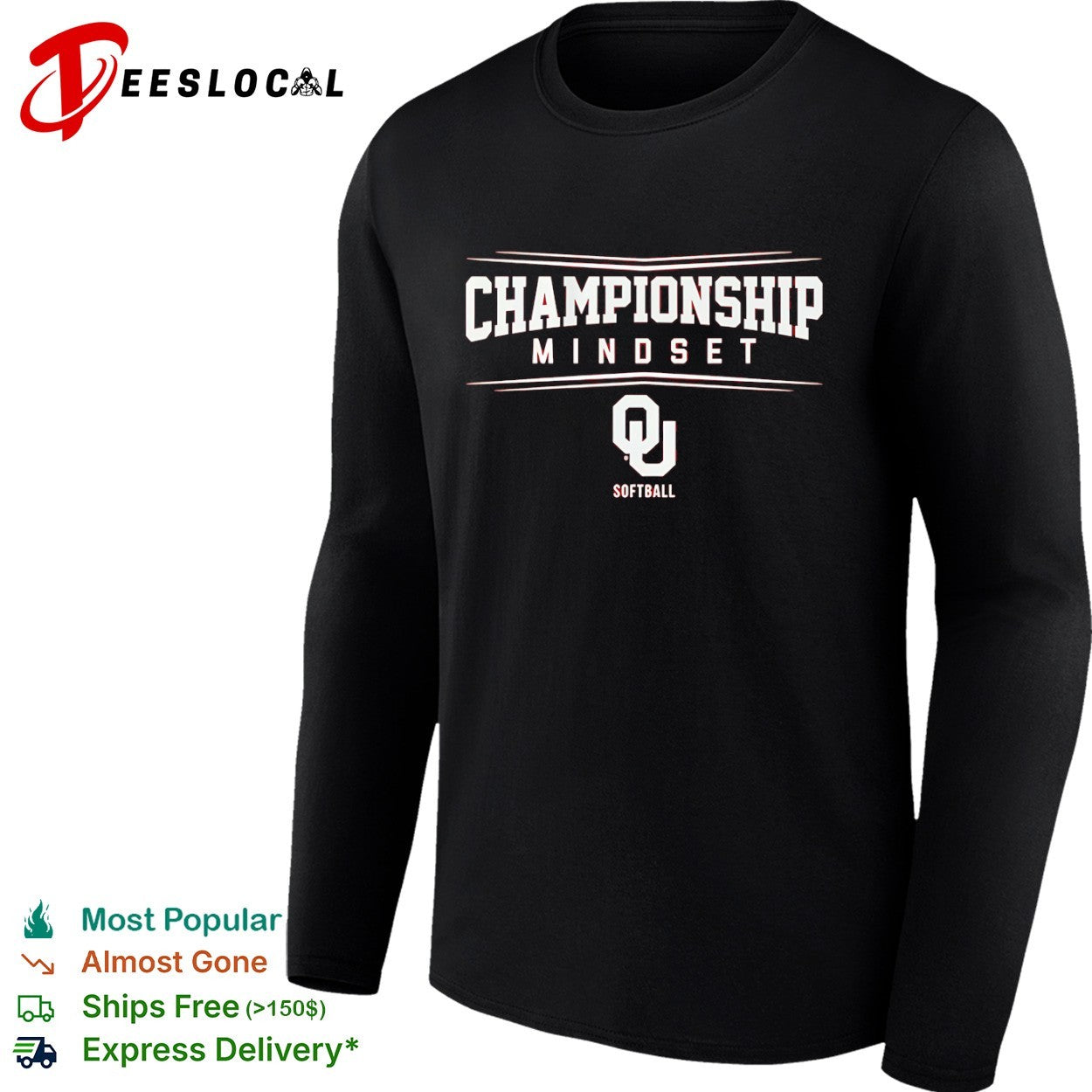 Oklahoma Sooners championship mindset OU softball logo shirt