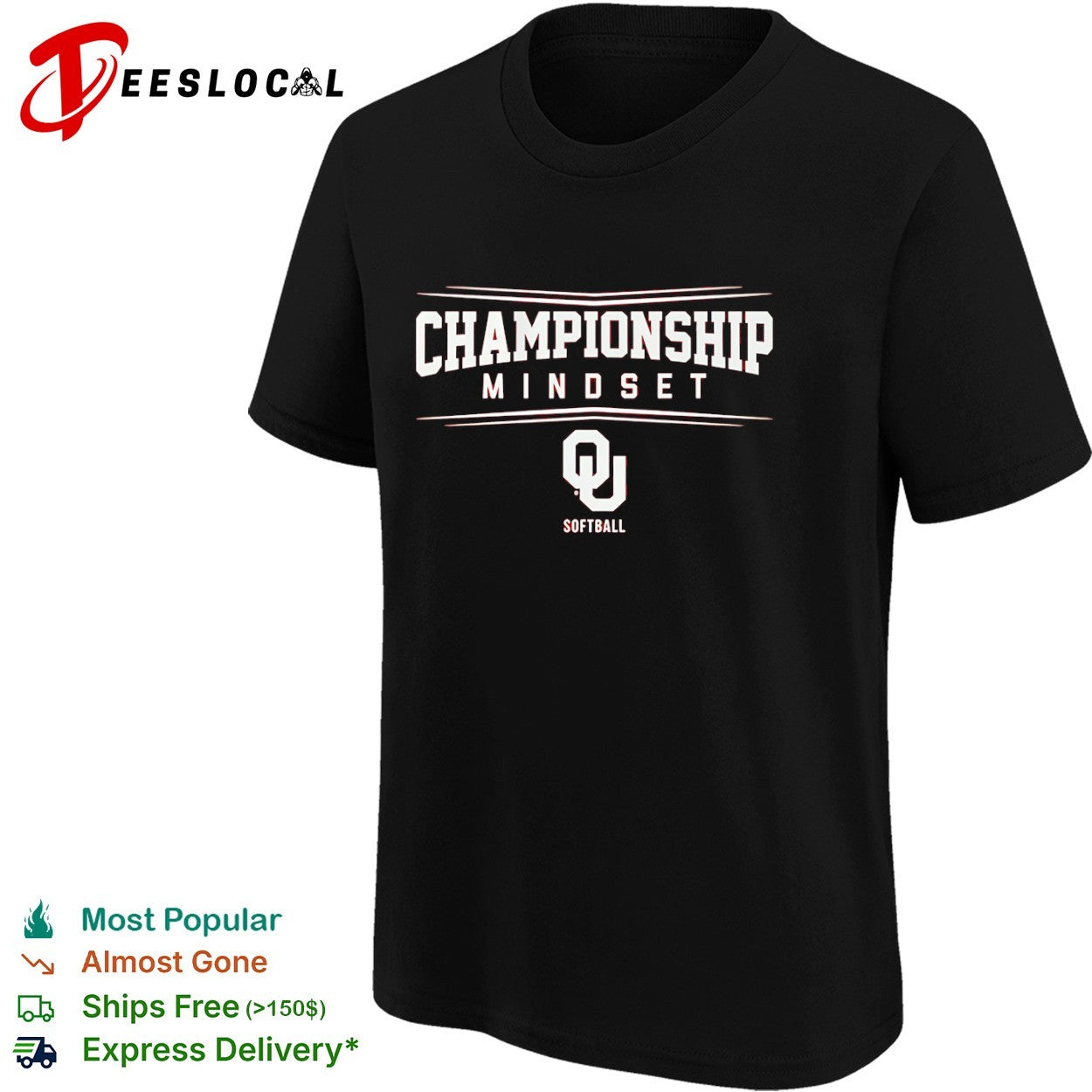 Oklahoma Sooners championship mindset OU softball logo shirt