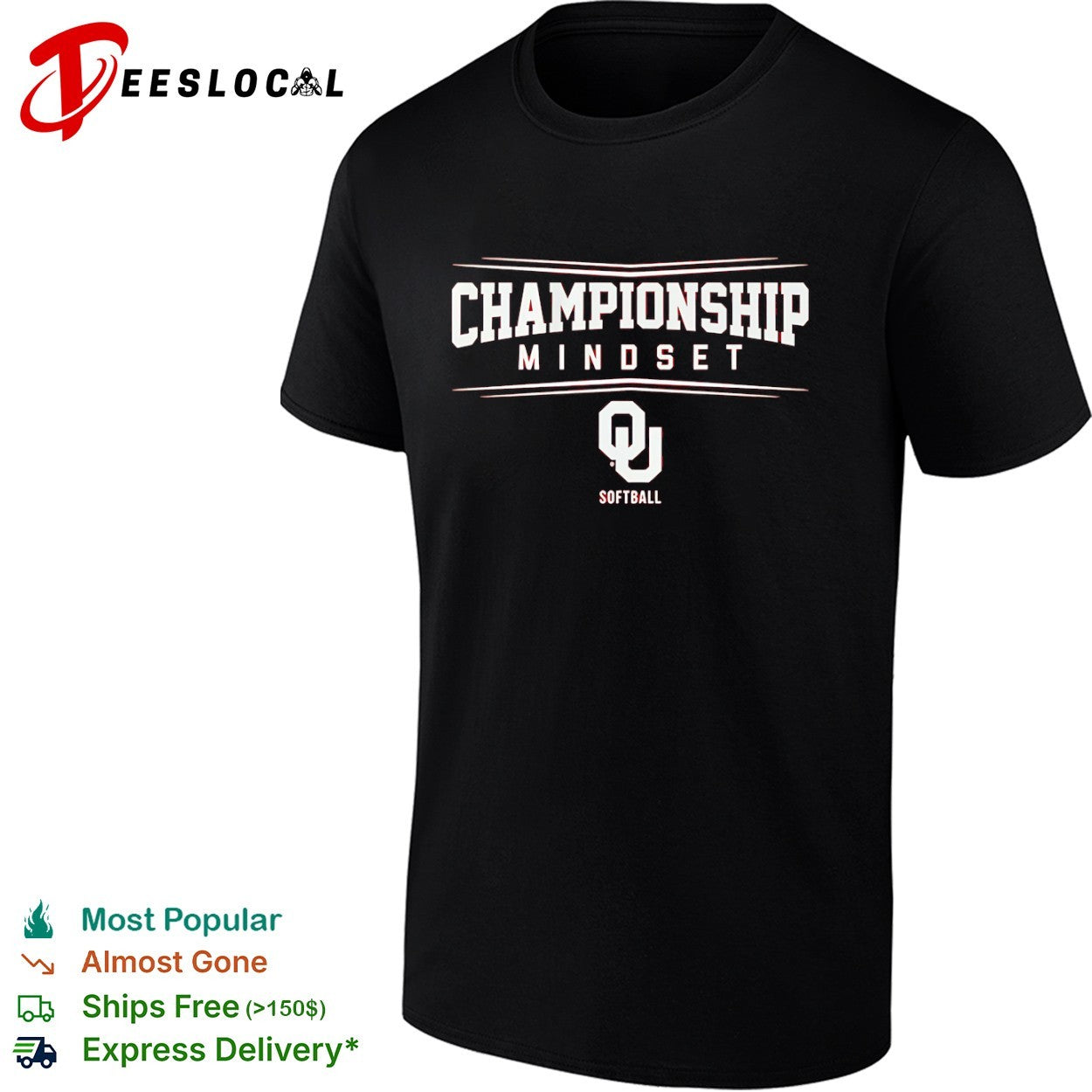Oklahoma Sooners championship mindset OU softball logo shirt