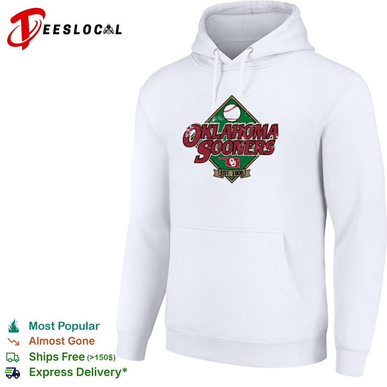 Oklahoma Sooners est 1906 baseball diamond logo shirt