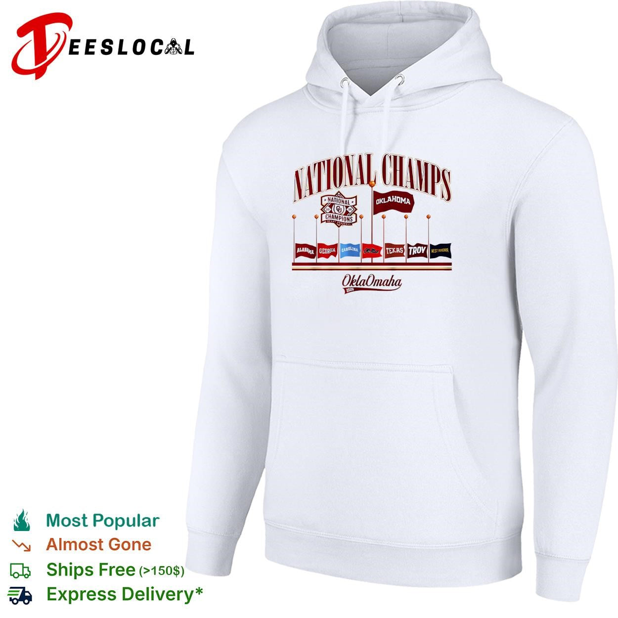 Oklahoma Sooners national champs 2026 pennants flags shirt