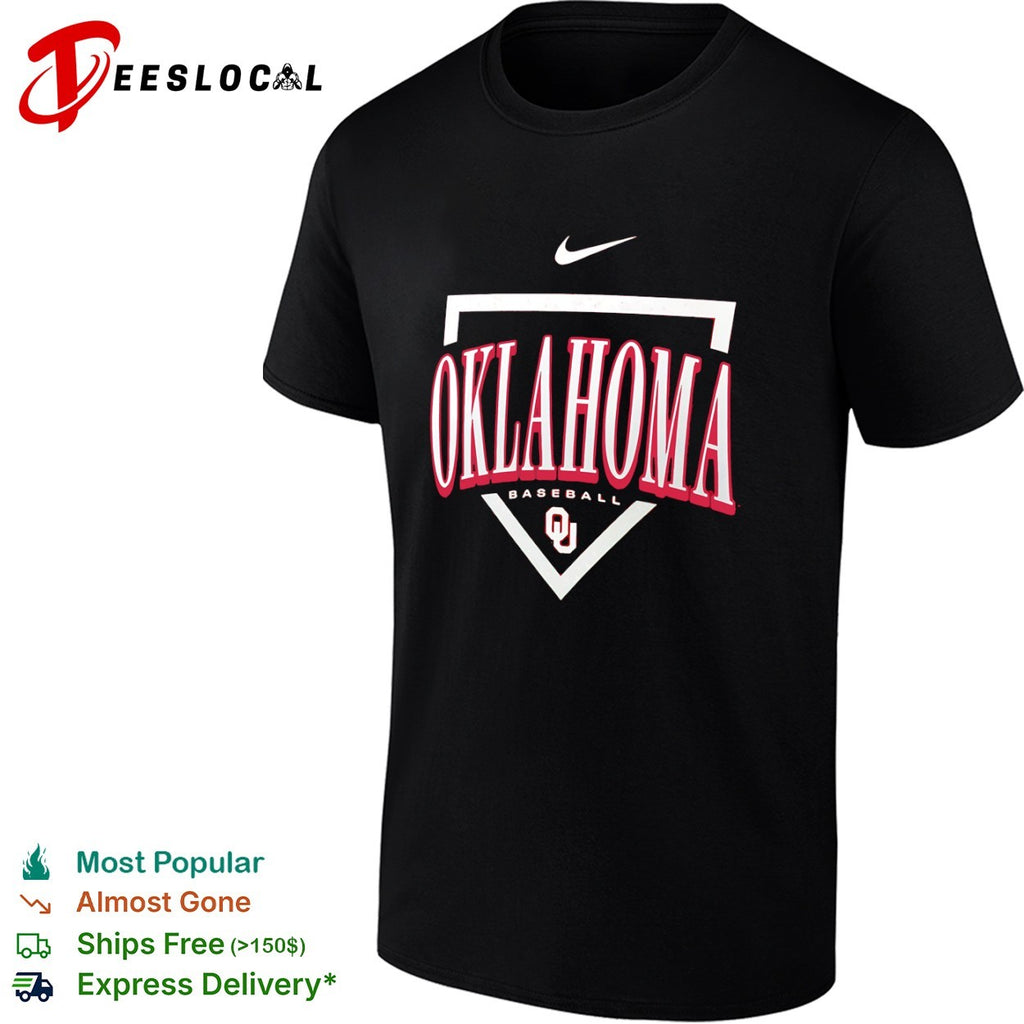 Oklahoma Sooners swoosh baseball shirt
