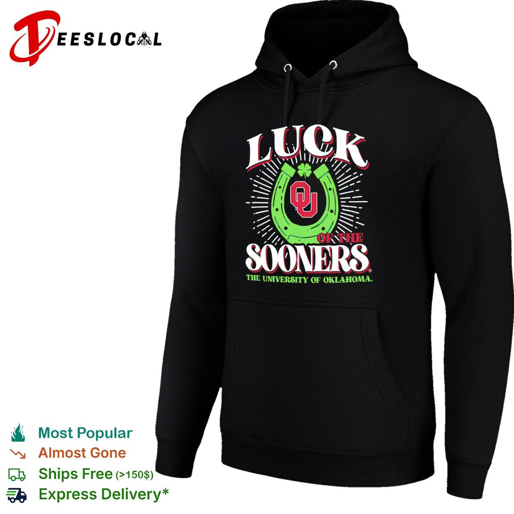 Oklahoma Sooners university horseshoe luck of the shirt
