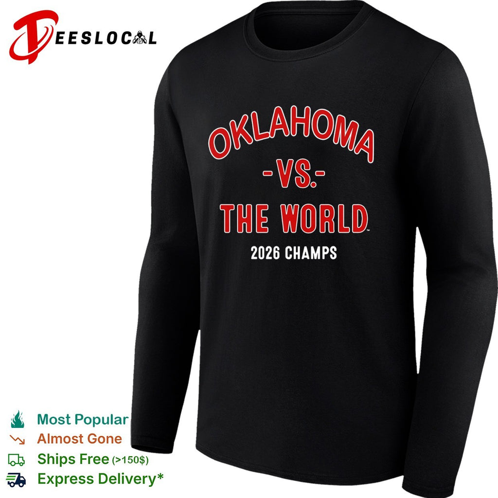 Oklahoma vs The World 2026 Champs baseball shirt