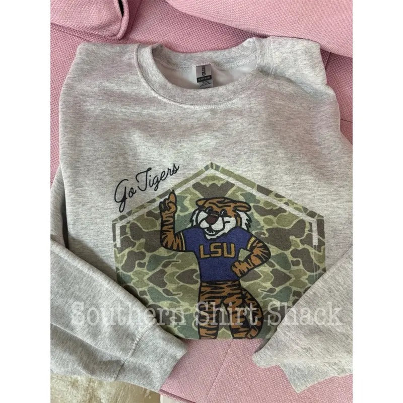 Old Camo Go Tigers lsu Sweatshirt Shirt Hoodie | PrintMintTees.com