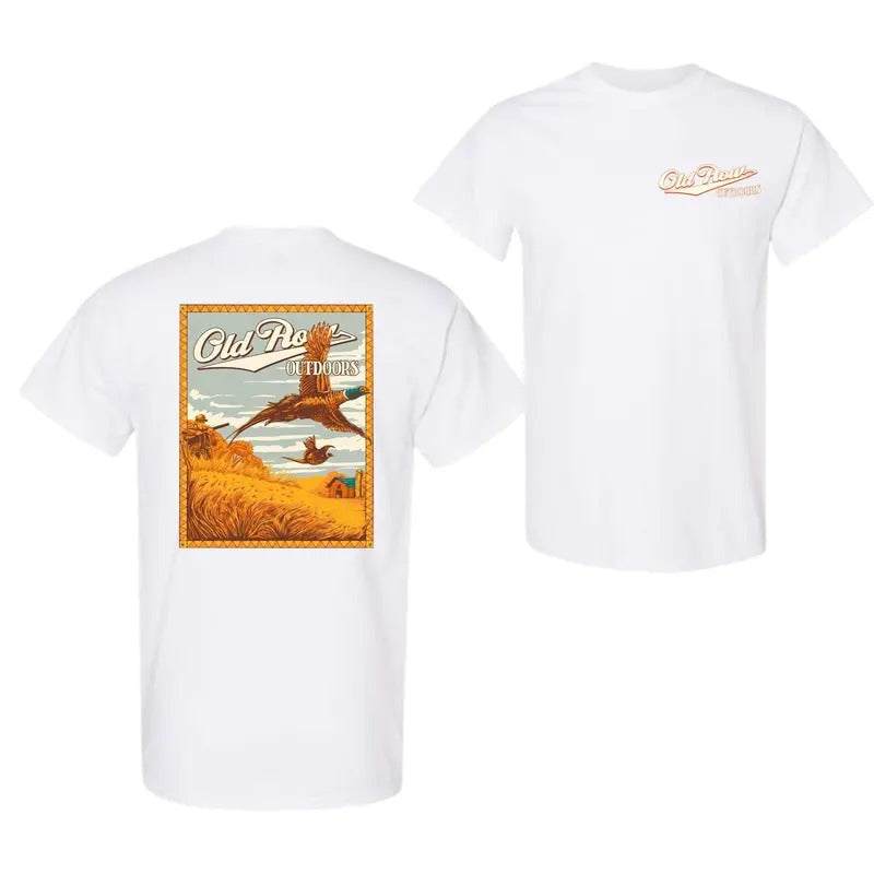 Old Row Outdoor Hunting Pheasant Unisex T-shirt For men For women, Unisex T-SHirt Double Side Fashion Hoodie Sweatshirt