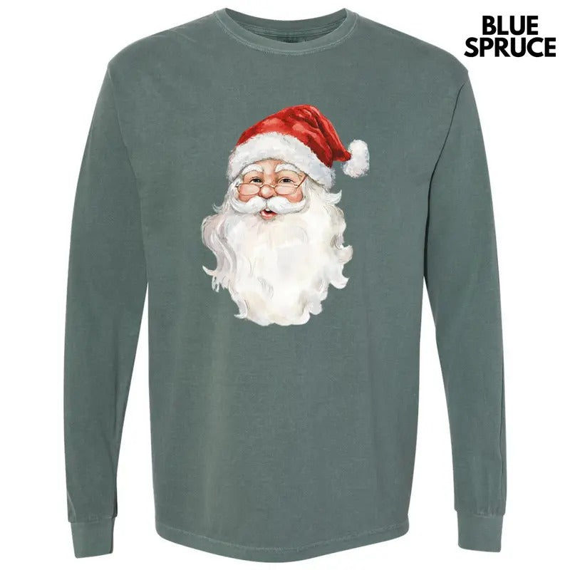 Old Saint Nick Long Sleeve Comfort Colors T-Shirt 'NLB' Hoodie, Sweatshirt | PrintMintTees.com