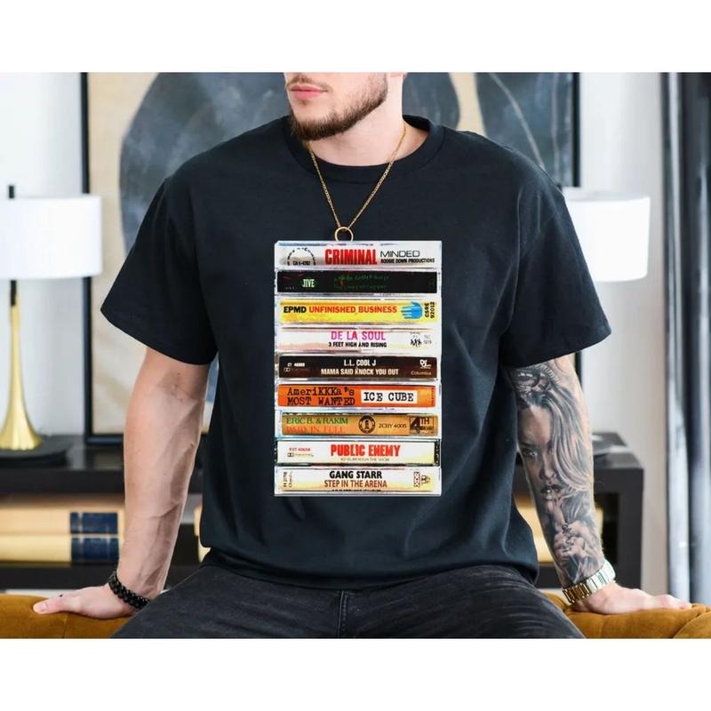 Old School Hip Hop Cassette Tape T Shirt, Hip Hop Rap Shirt, 90s Music Tee, Gift For Fan, Unisex Short Sleeve Tee Hoodie,...