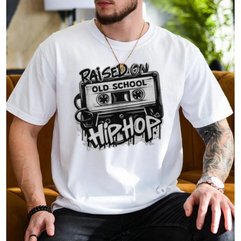 Old School Hip Hop T Shirt, Raised On Old School Hip Hop Tee, Music Shirt, Gift For Fan, Unisex Short Sleeve Tee Hoodie...