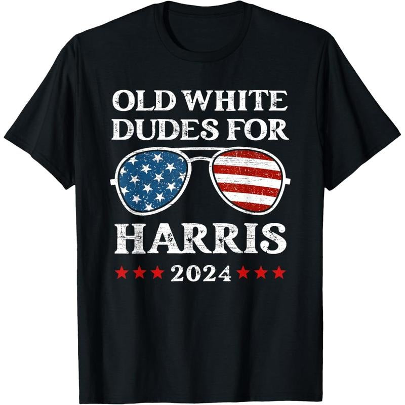 Old White Dudes For Harris Sunglasses Dad Papa For Kamala T-Shirt made in usa Hoodie Sweatshirt | PrintMintTees.com