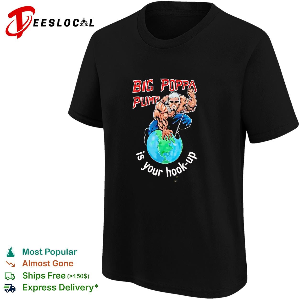 Old man standing on the Earth Big Poppa Pump is your hook-up shirt