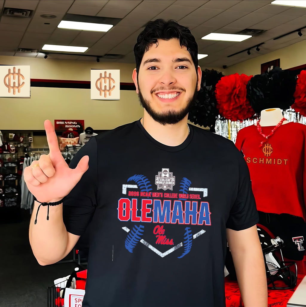 Ole Miss Rebels Baseball 2026 College World Series Home Base Olemaha shirt