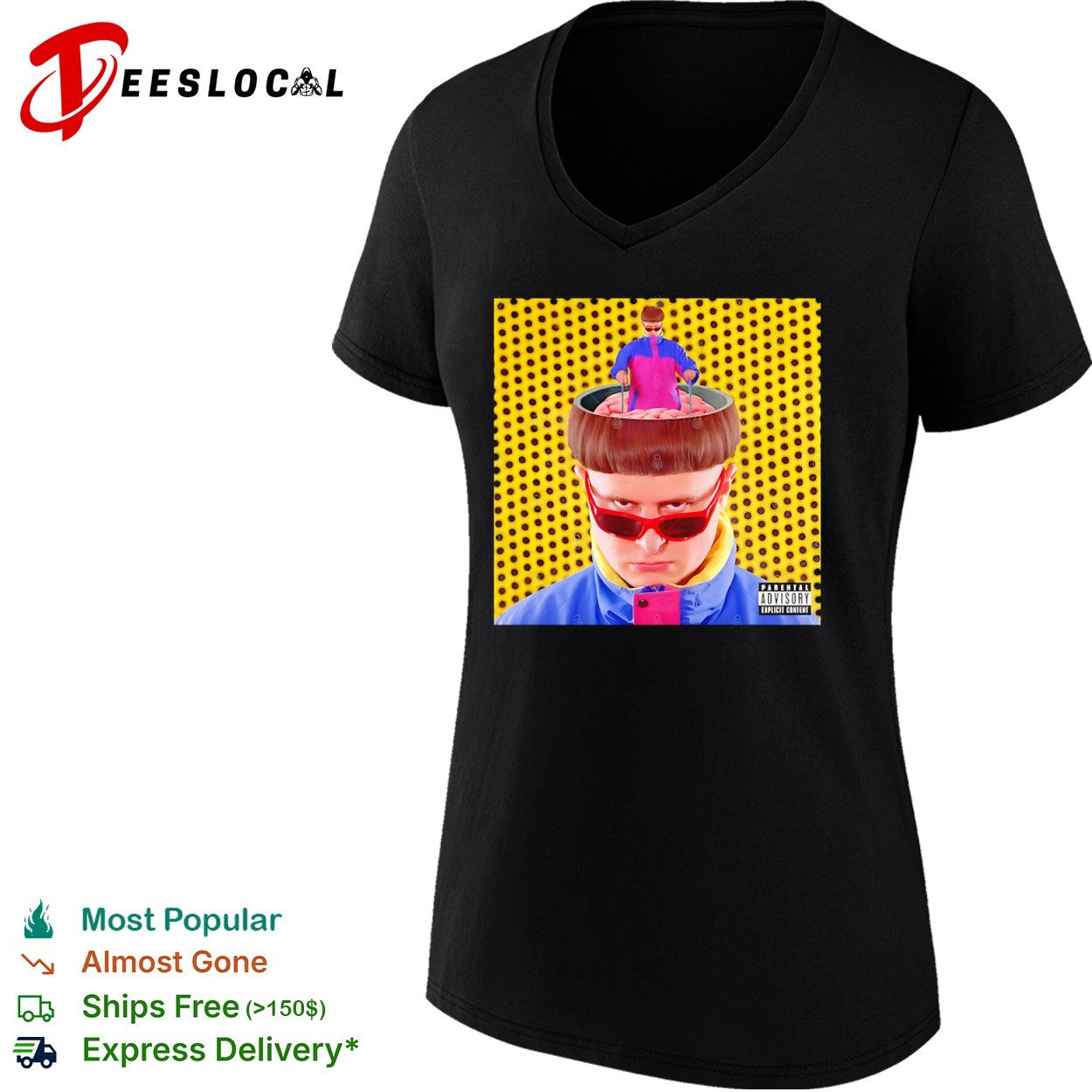Oliver Tree Ugly Is Beautiful Album Cover Parental Advisory Explicit Content shirt