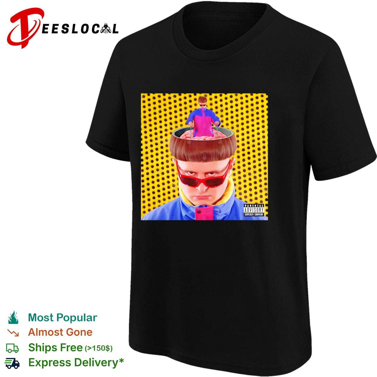 Oliver Tree Ugly Is Beautiful Album Cover Parental Advisory Explicit Content shirt