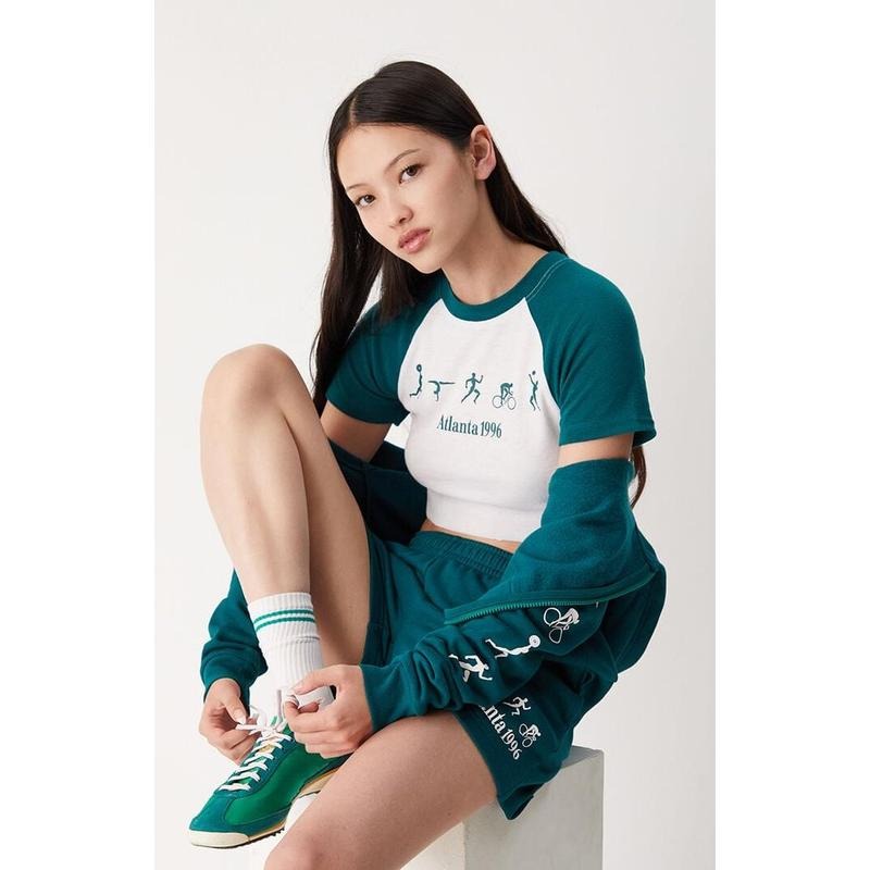 Olympics Women's Atlanta Raglan Baby T-Shirt Hoodie, Sweatshirt | PrintMintTees.com