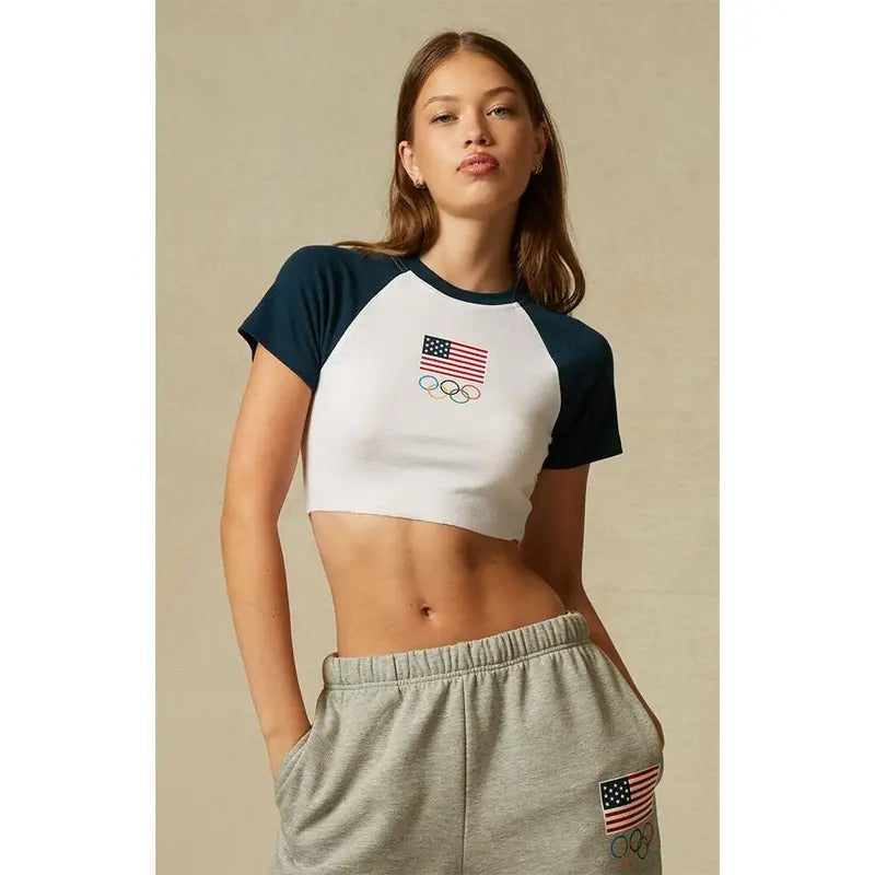 Olympics Women's Team USA Raglan Baby T-Shirt Hoodie, Sweatshirt | PrintMintTees.com