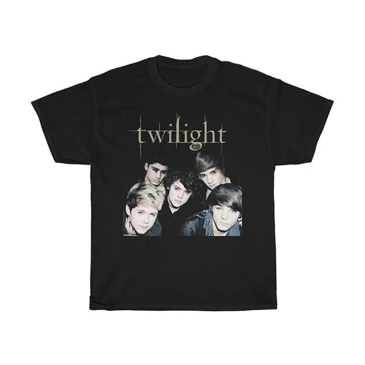 One Direction as Twilight T-Shirt, Twilight T- Shirt, One Direction T-shirt, Vintage 90s style top clothing, Unisex...