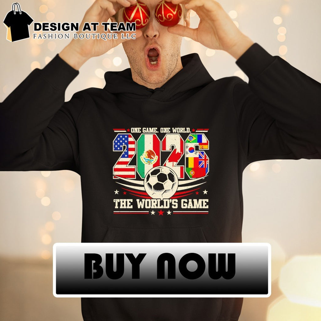 One Game One World The World’s Game World Cup 2026 flags shirt