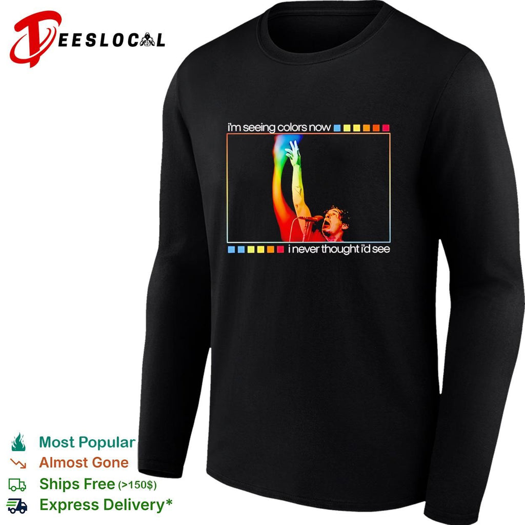 Onelinedrawing Rainbow I’m seeing colors now I never thought I’d see shirt