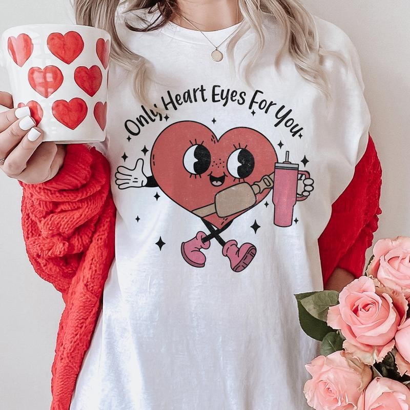 Only Heart Eyes You Small 3X Valentines Heart Love Sublimation Womans Heart T-Shirts, Hoodie, Sweatshirt