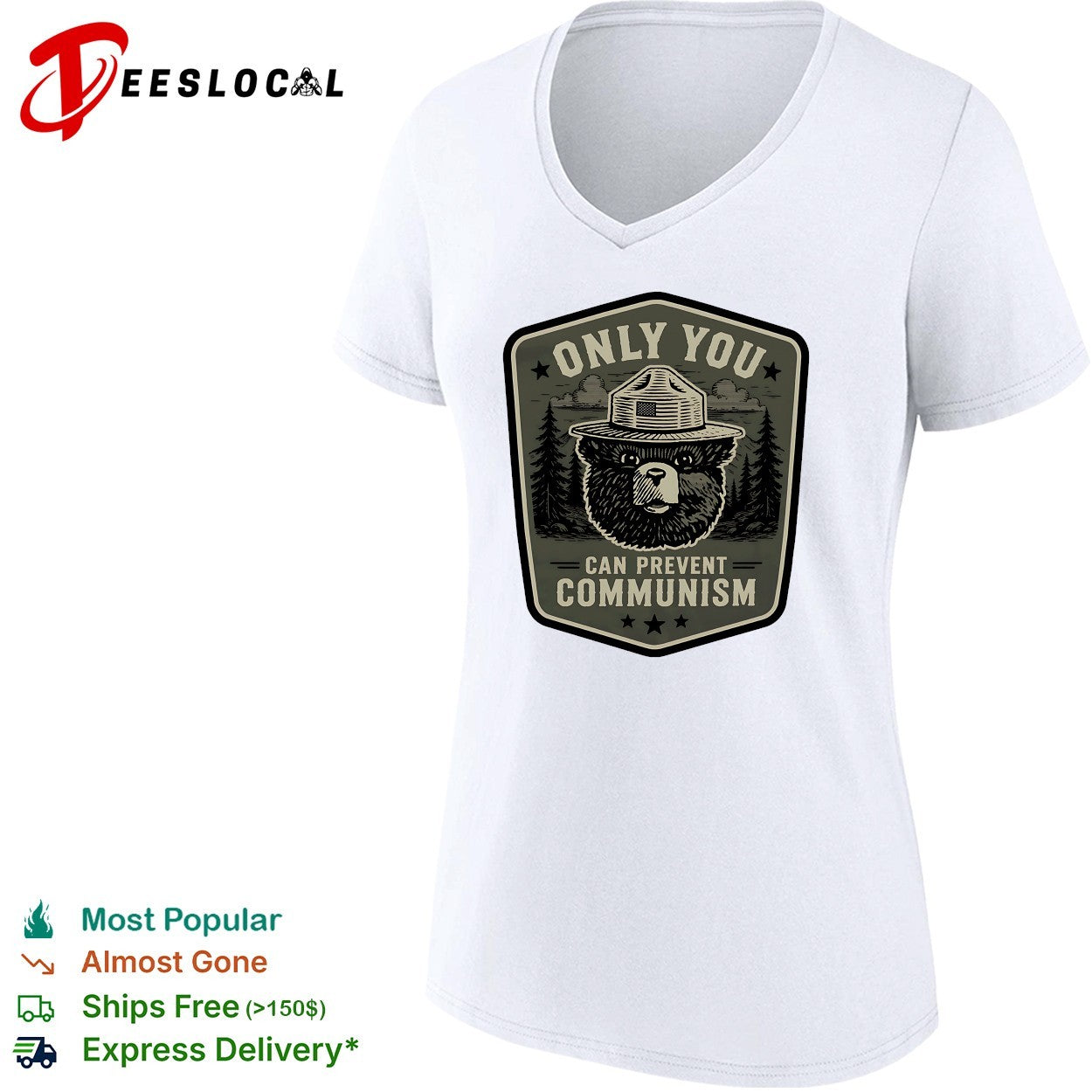 Only you can prevent communism bear shirt