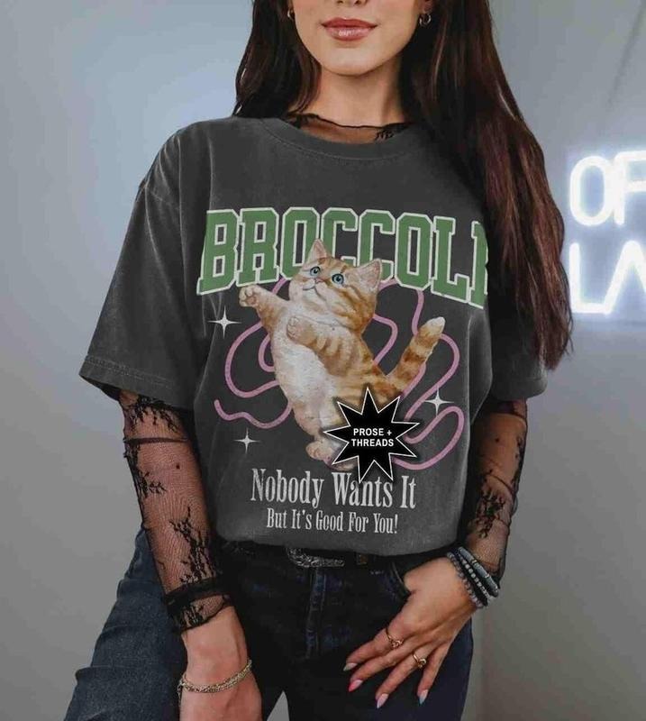 Onyx Storm Broccoli Cat Comfort Colors Shirt, Fourth Wing Shirt, Iron Flame Merch Basgiath War College Bookstagram Shirt,...