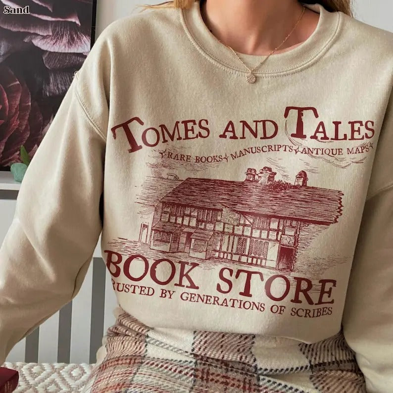 Onyx Storm , Fourth Wing Crewneck Sweater, Tomes and Tales Book Store , Scribe Quadrant Merch, Quest Squad, Dragon Rider...
