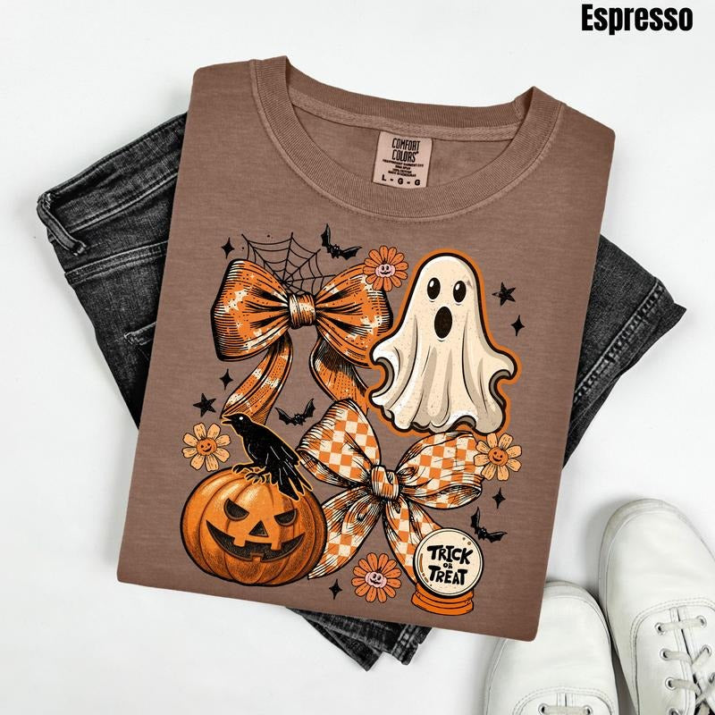 Orange Trick Or Treat Comfort Colors T-Shirt 'NLB' Hoodie, Sweatshirt | PrintMintTees.com