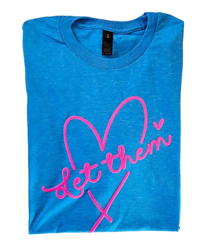 Orca "Let Them" Puff Women T-shirts ~ Gildan softstyle ~ Small