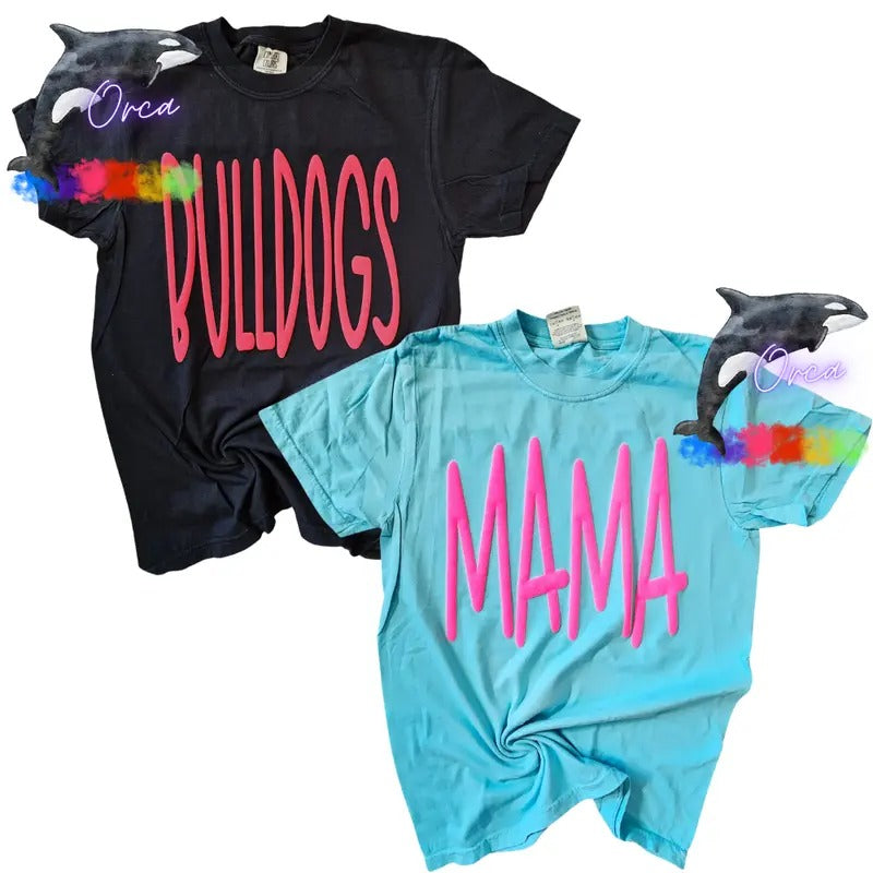 Orca ~ Comfort Colors Puff ~ Custom Wording ~ Small 4XL T-Shirts, Hoodie, Sweatshirt