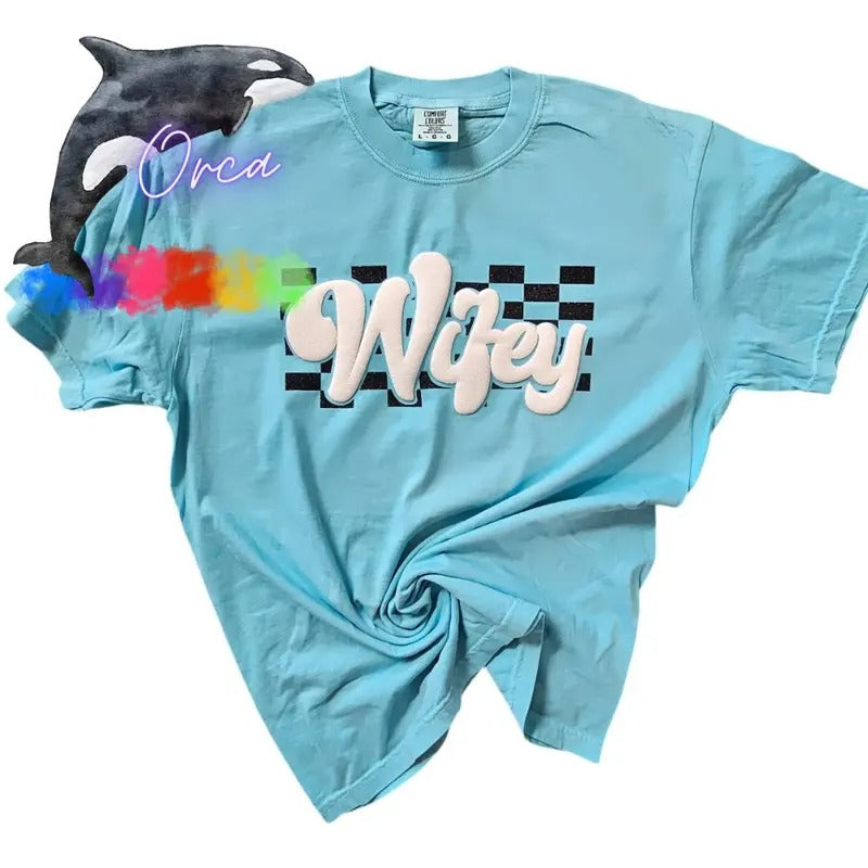 Orca ~ Custom Comfort Colors Puff & Glitter ~ ~ Small 4XL T-Shirts, Hoodie, Sweatshirt