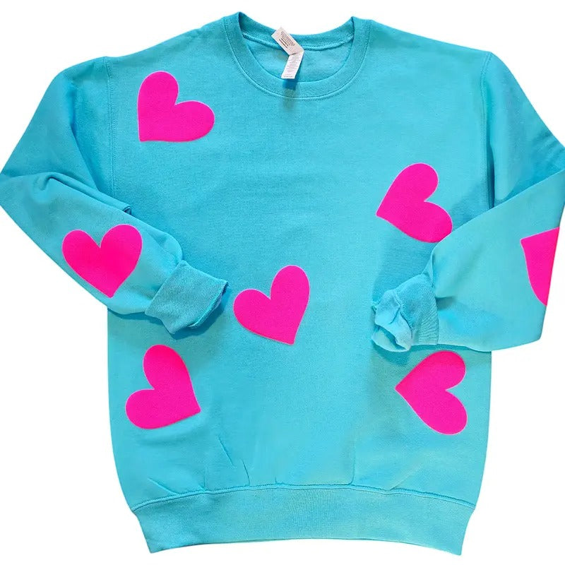 Orca ~ HEARTS Puff ~ Small 4XL Casual Womenswear Comfortable Fit Cute T-Shirts, Hoodie, Sweatshirt