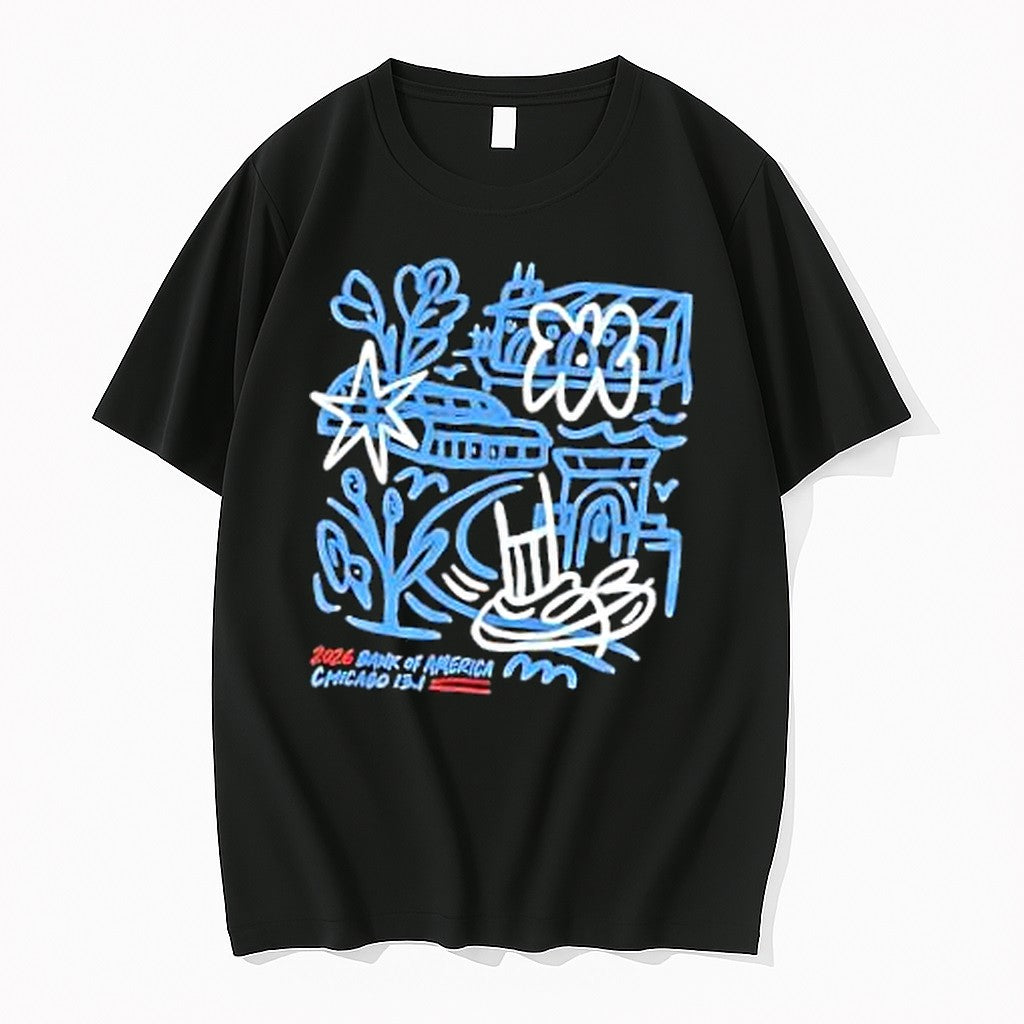 Original 2026 Bank Of America Chicago 13 1 Race Commemorative Illustration Tshirts